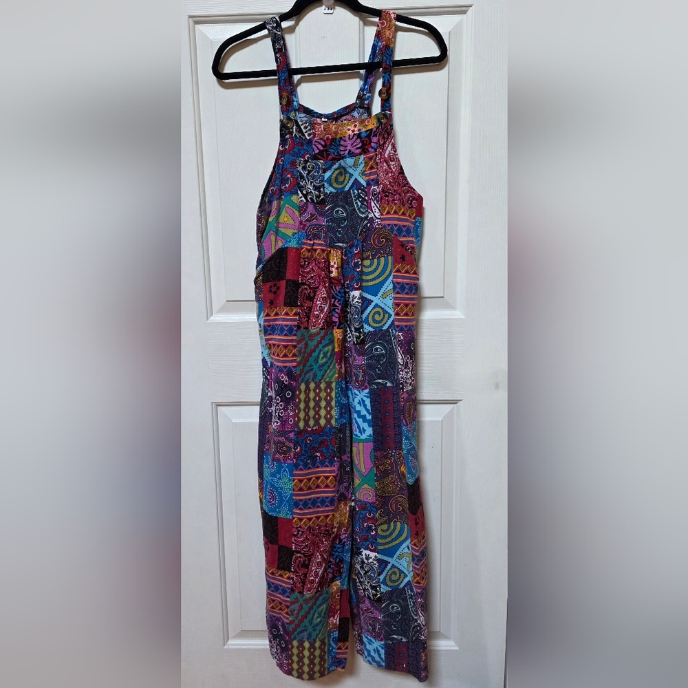 Colorful Patchwork Ovetall